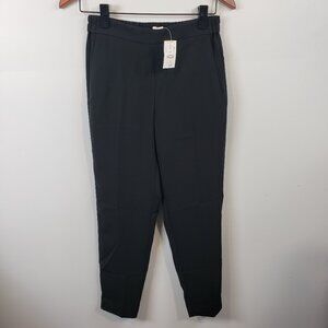 NEW ~ J Crew Dress Pants Womens 0 Black Tapered Business Wardrobe Pockets /A143
